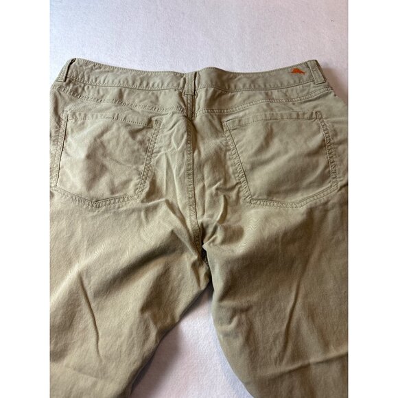 Tommy Bahama Mens Khaki Cotton Straight Leg Pants Size 35x30 - Picture 12 of 14